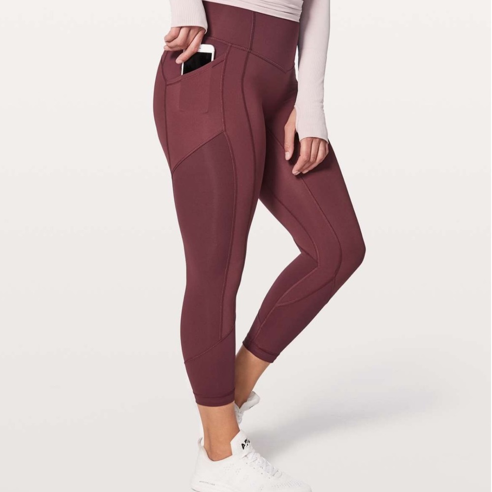 Lululemon All the Right Places Crop Redwood